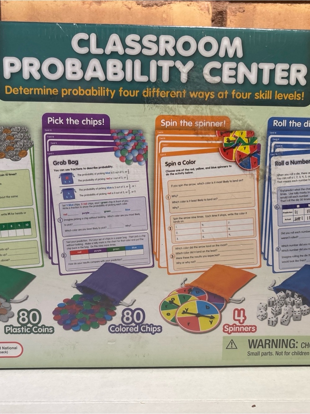 Classroom Probability Center Brand New Lakeshore Learning HH329 Sealed